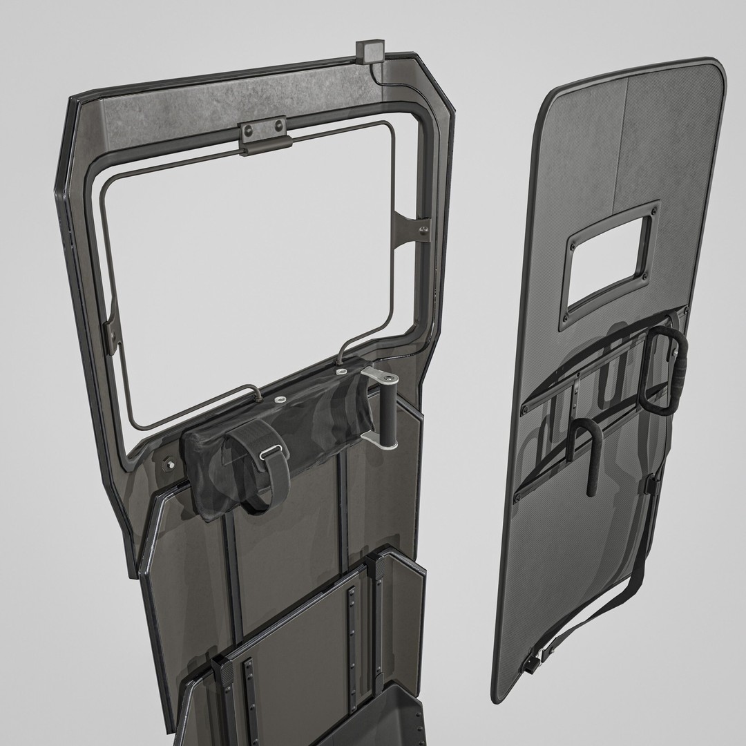 Tactical Arm Shield 3D Model – Low Poly PBR Game Asset, FBX - View 19