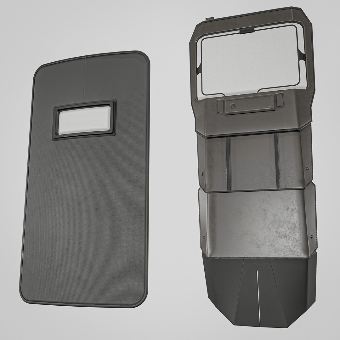 Tactical Arm Shield 3D Model – Low Poly PBR Game Asset, FBX - View 20