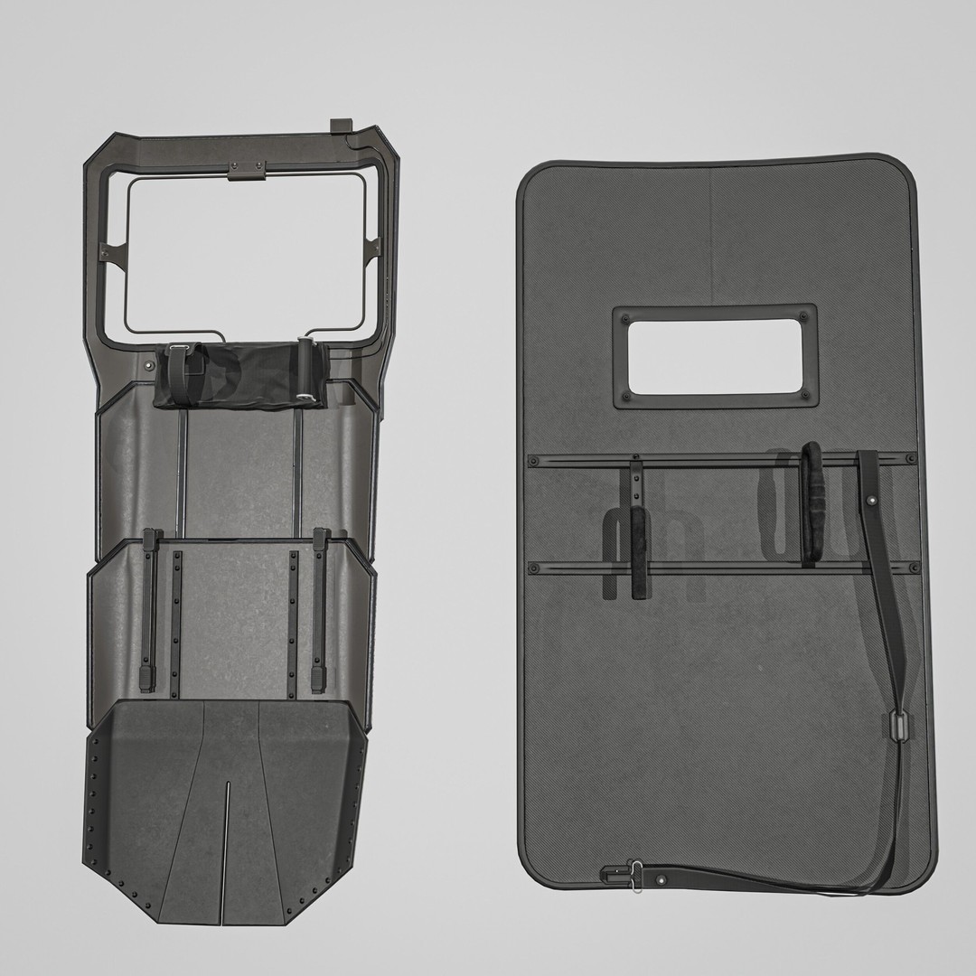 Tactical Arm Shield 3D Model – Low Poly PBR Game Asset, FBX - View 21