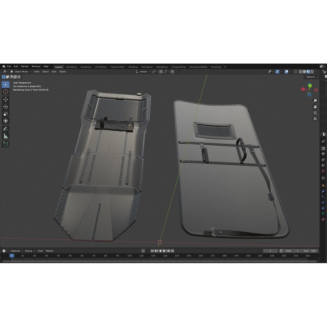 Tactical Arm Shield 3D Model – Low Poly PBR Game Asset, FBX - View 25