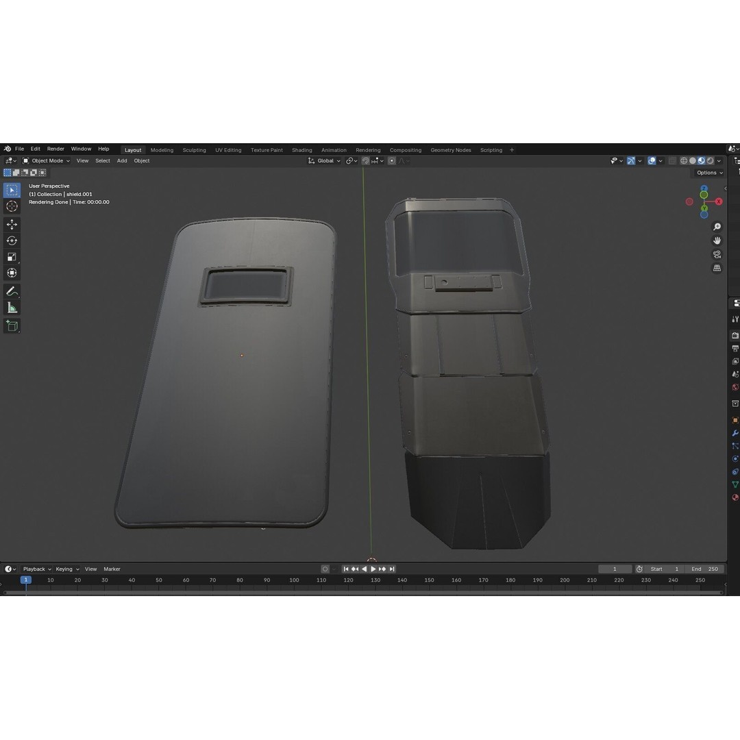 Tactical Arm Shield 3D Model – Low Poly PBR Game Asset, FBX - View 26