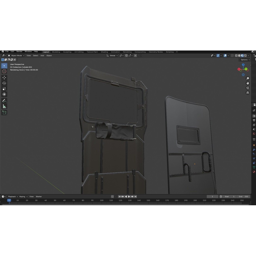Tactical Arm Shield 3D Model – Low Poly PBR Game Asset, FBX - View 27