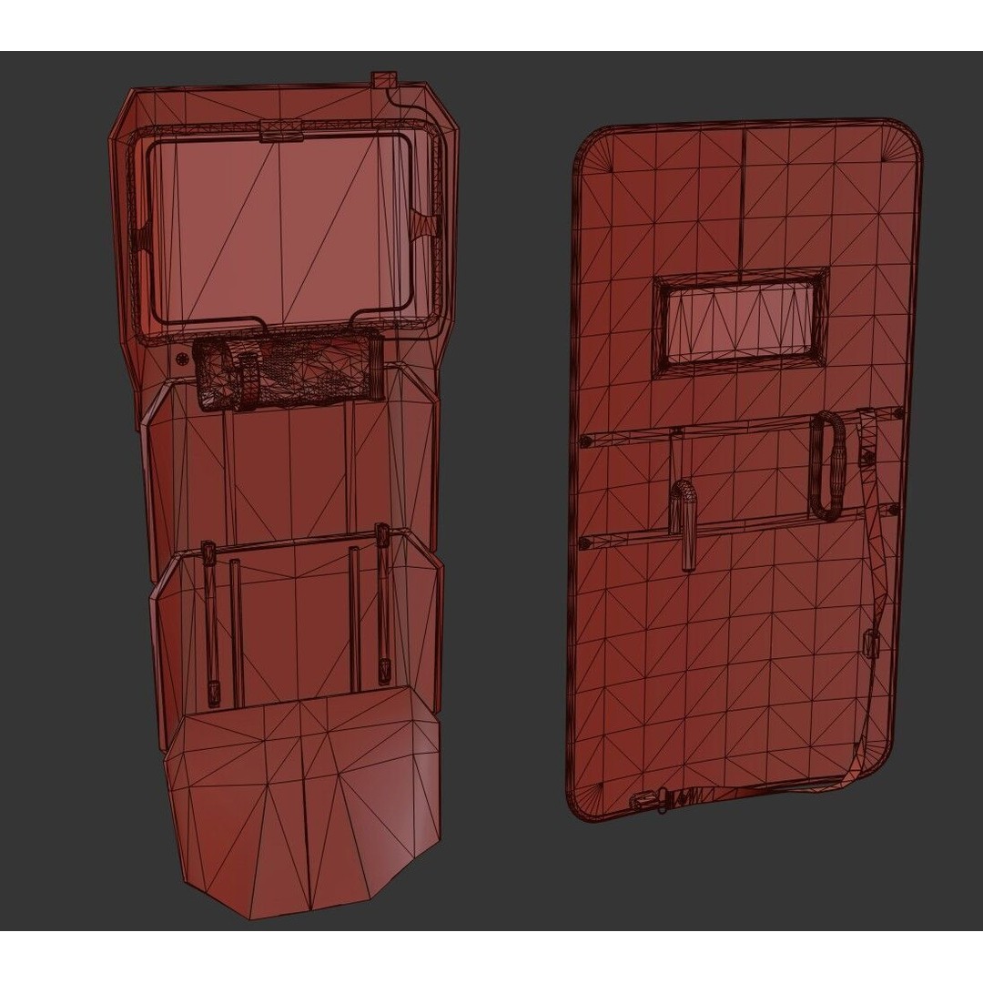Tactical Arm Shield 3D Model – Low Poly PBR Game Asset, FBX - View 29