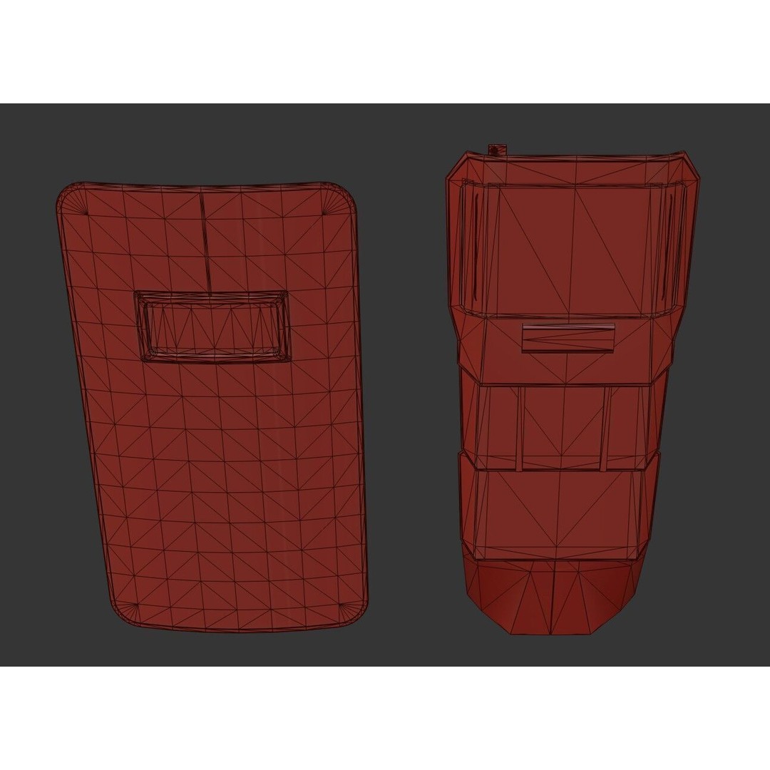 Tactical Arm Shield 3D Model – Low Poly PBR Game Asset, FBX - View 32