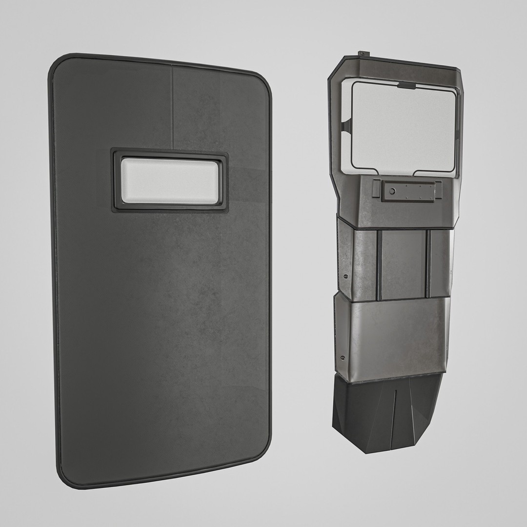 Tactical Arm Shield 3D Model – Low Poly PBR Game Asset, FBX - View 5