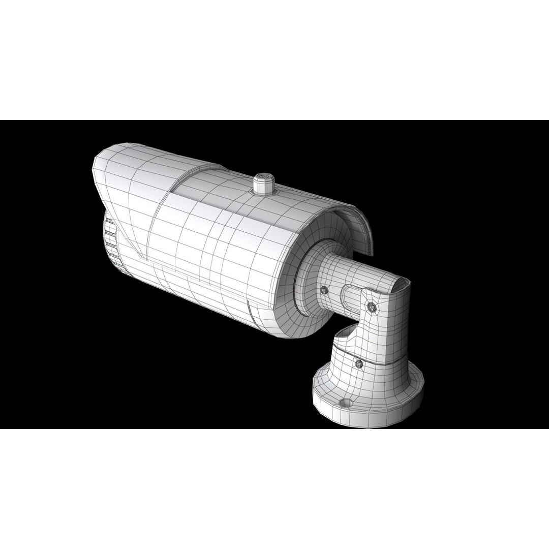 Infrared CCTV Camera 3D Model – High Poly PBR Asset, FBX & OBJ - View 10
