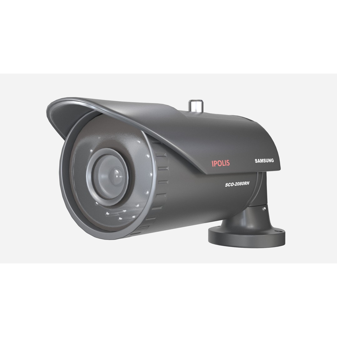 Infrared CCTV Camera 3D Model – High Poly PBR Asset, FBX & OBJ - View 3