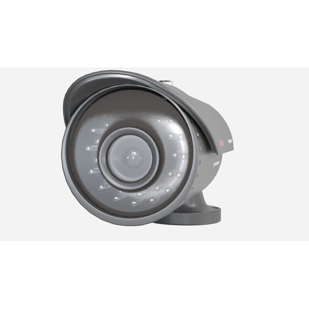 Infrared CCTV Camera 3D Model – High Poly PBR Asset, FBX & OBJ - View 6