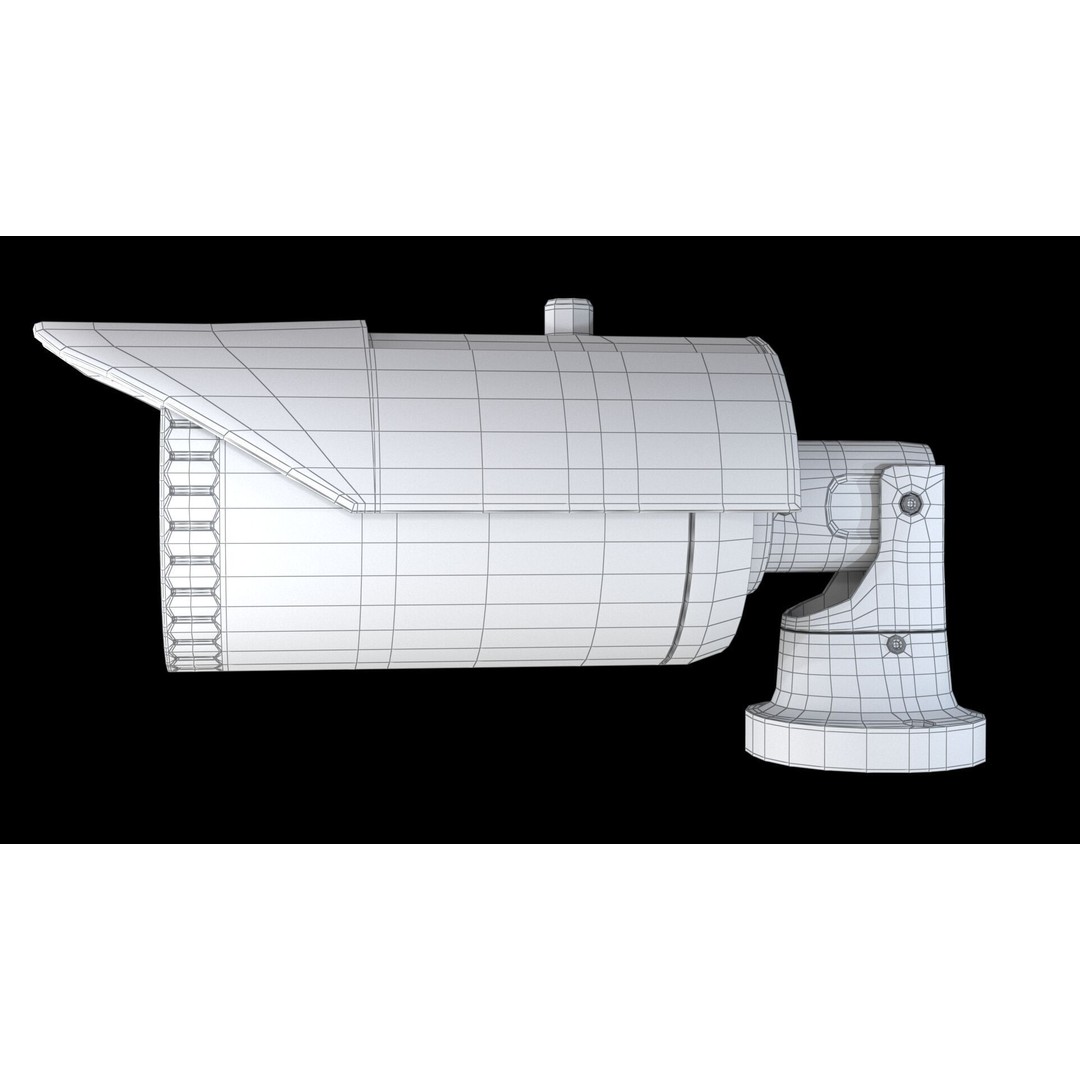 Infrared CCTV Camera 3D Model – High Poly PBR Asset, FBX & OBJ - View 8