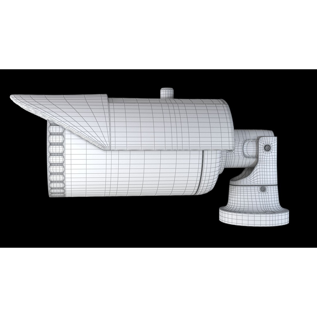 Infrared CCTV Camera 3D Model – High Poly PBR Asset, FBX & OBJ - View 9