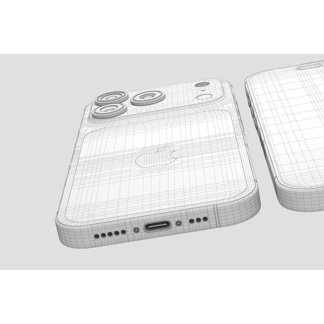 Apple iPhone 17 Pro v2 3D Model – Realistic PBR Asset, FBX, Blender, OBJ
