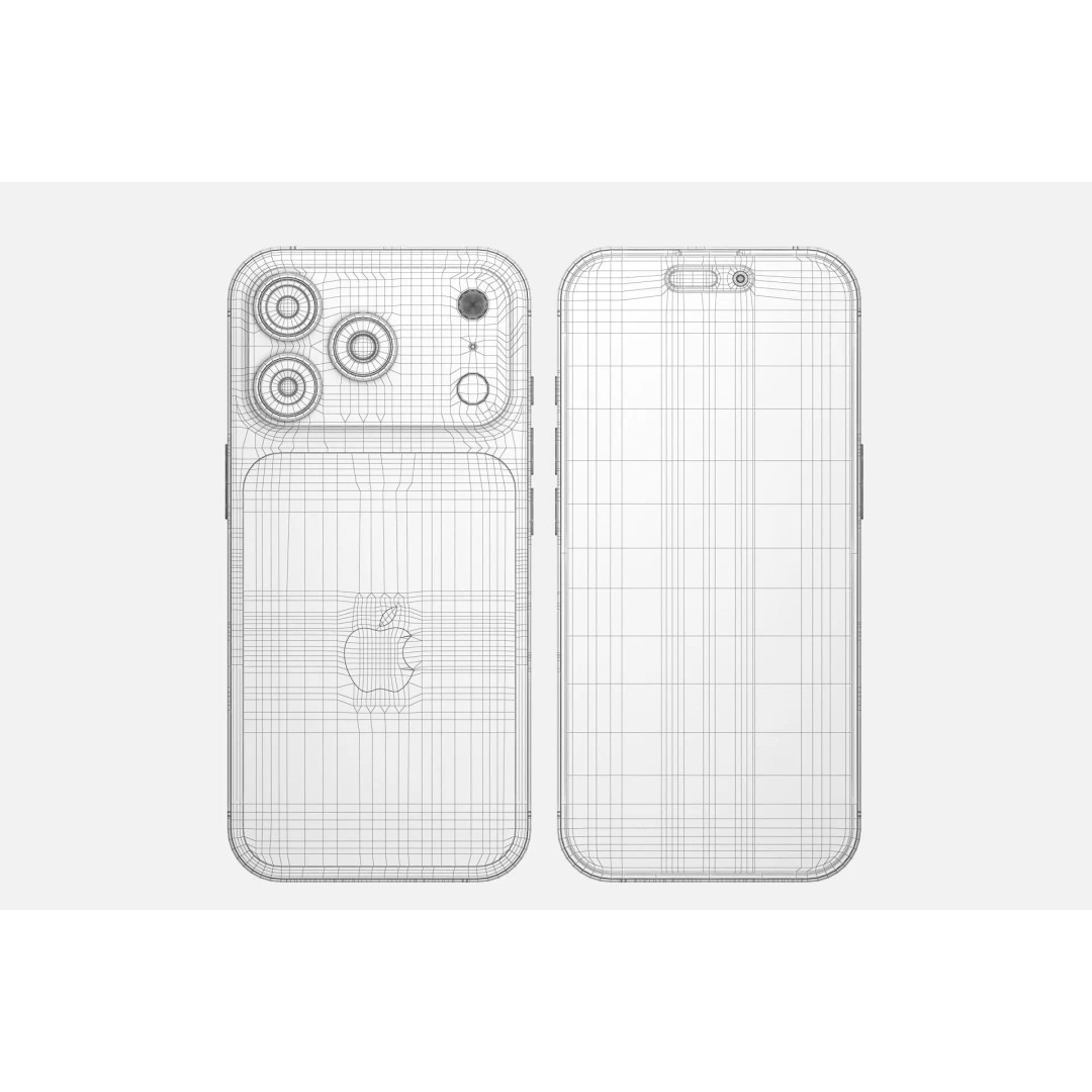Apple iPhone 17 Pro v2 3D Model – Realistic PBR Asset, FBX, Blender, OBJ - View 13