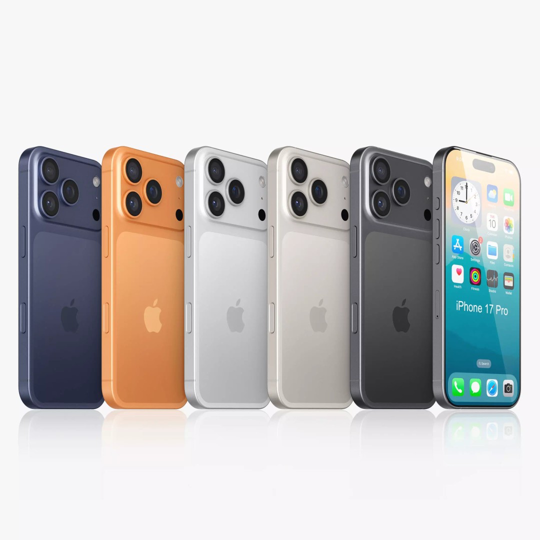 Apple iPhone 17 Pro v2 3D Model – Realistic PBR Asset, FBX, Blender, OBJ - View 3