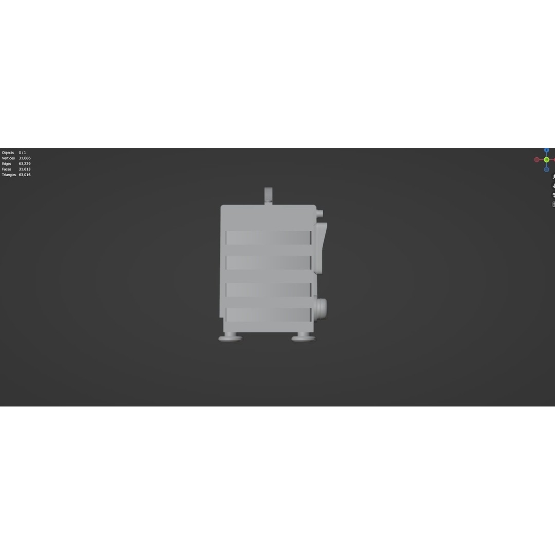 Vintage Retro Radio 3D Model – High Poly PBR Asset, FBX & OBJ - View 10