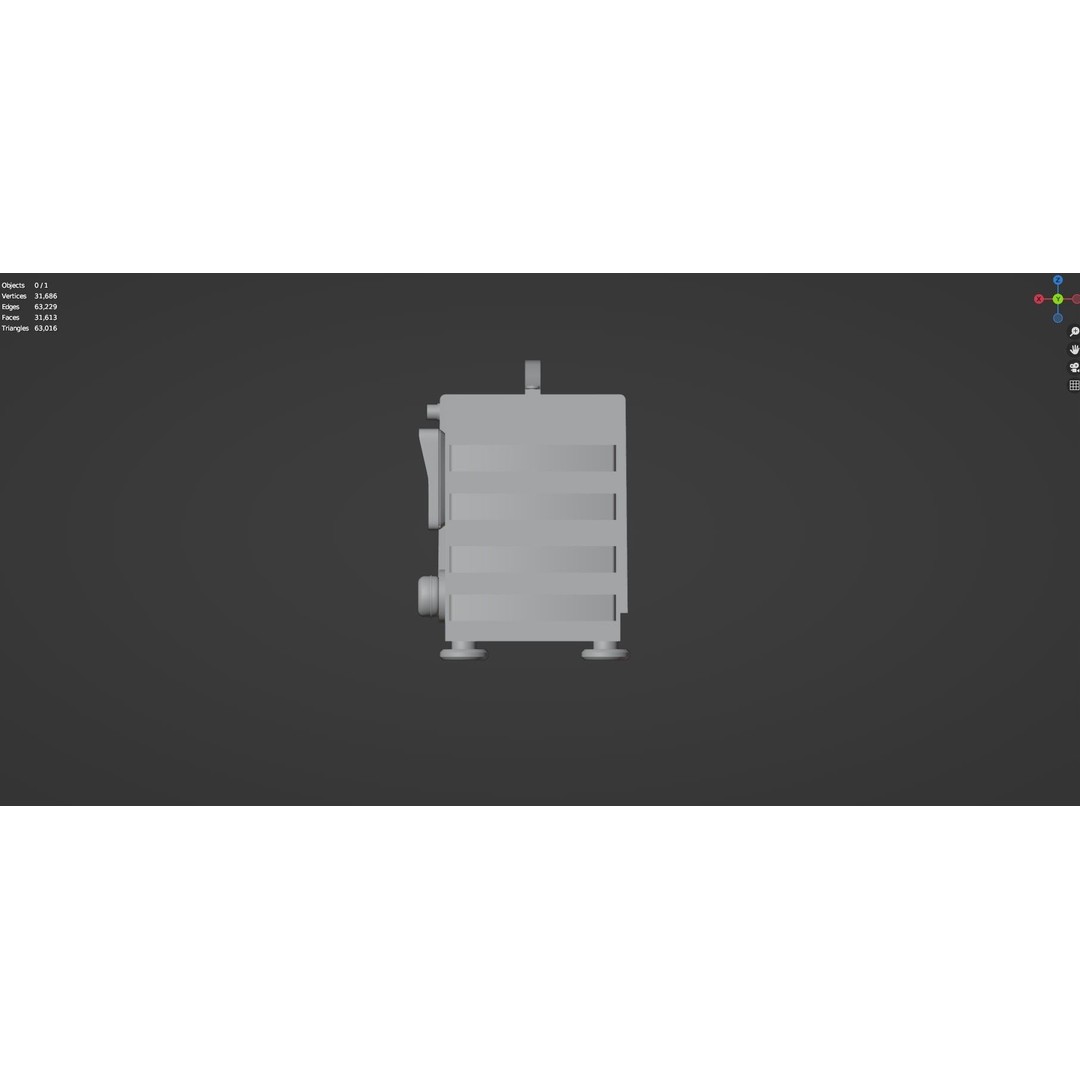 Vintage Retro Radio 3D Model – High Poly PBR Asset, FBX & OBJ - View 12