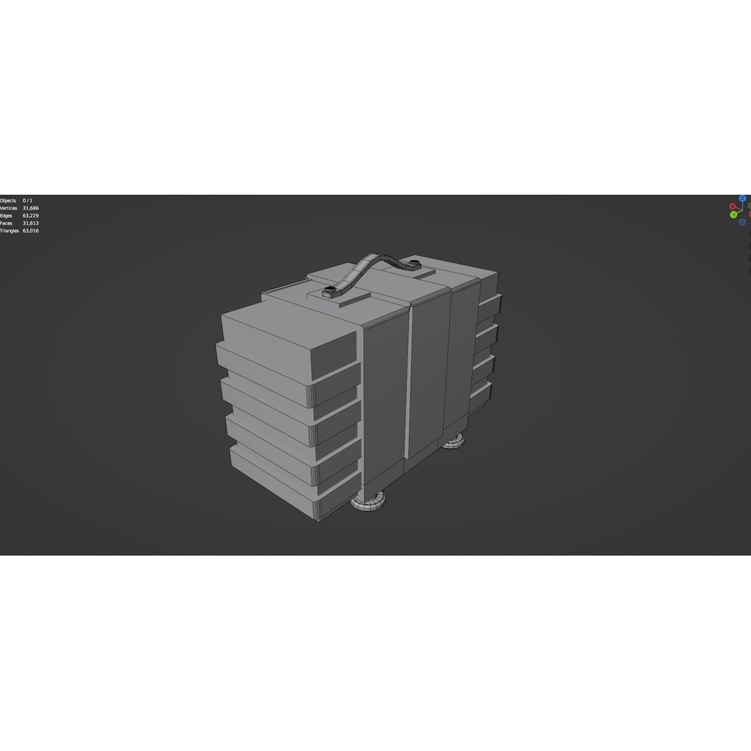 Vintage Retro Radio 3D Model – High Poly PBR Asset, FBX & OBJ - View 16