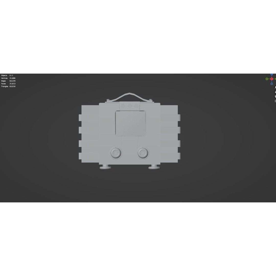 Vintage Retro Radio 3D Model – High Poly PBR Asset, FBX & OBJ - View 9