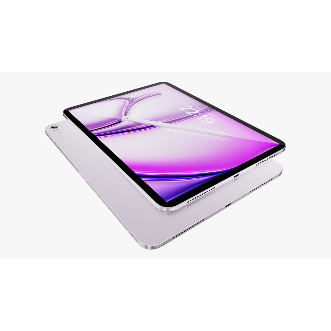 Apple iPad Air 3D Model – Detailed M2 Collection, PBR Textures, FBX - View 31