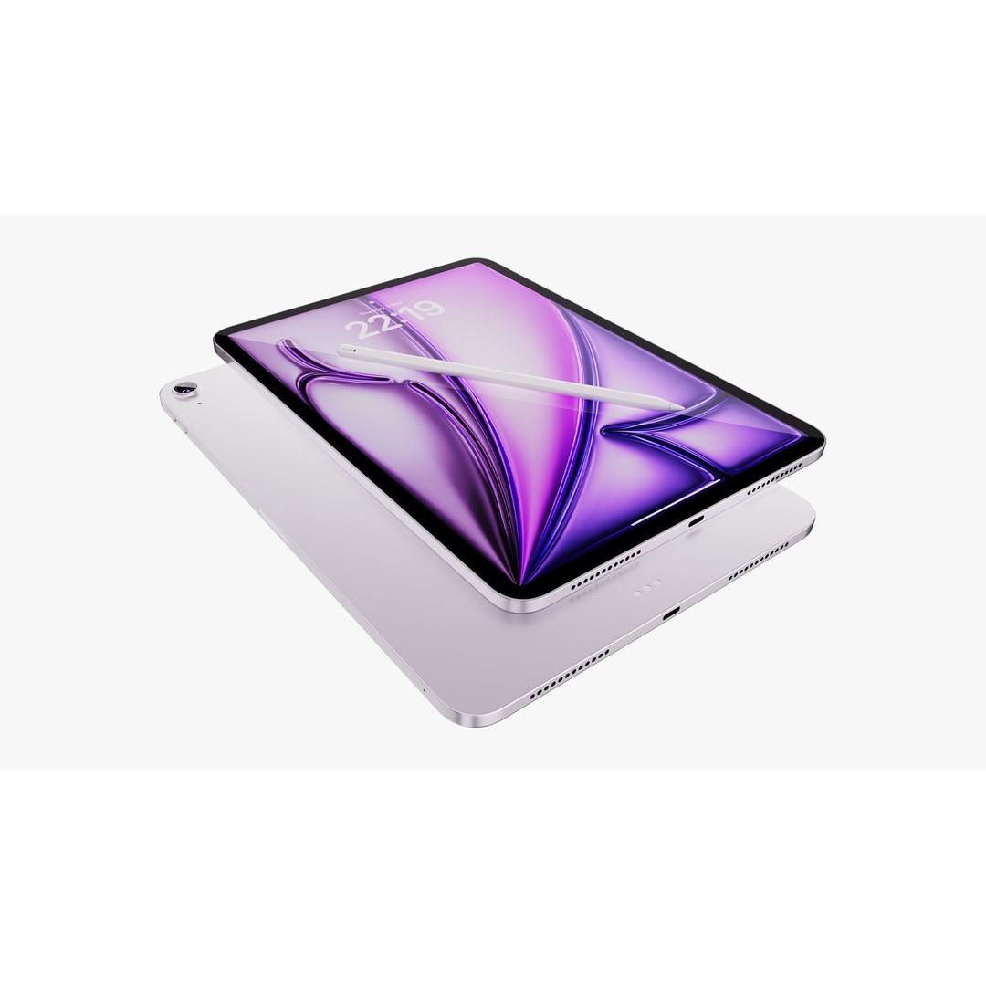 Apple iPad Air 3D Model – Detailed M2 Collection, PBR Textures, FBX - View 33
