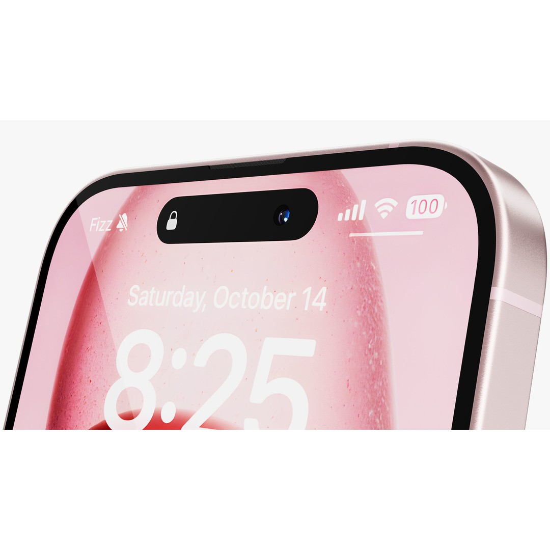 Apple iPhone 15 Pink 3D Model – High Poly PBR Asset, FBX, OBJ - View 15
