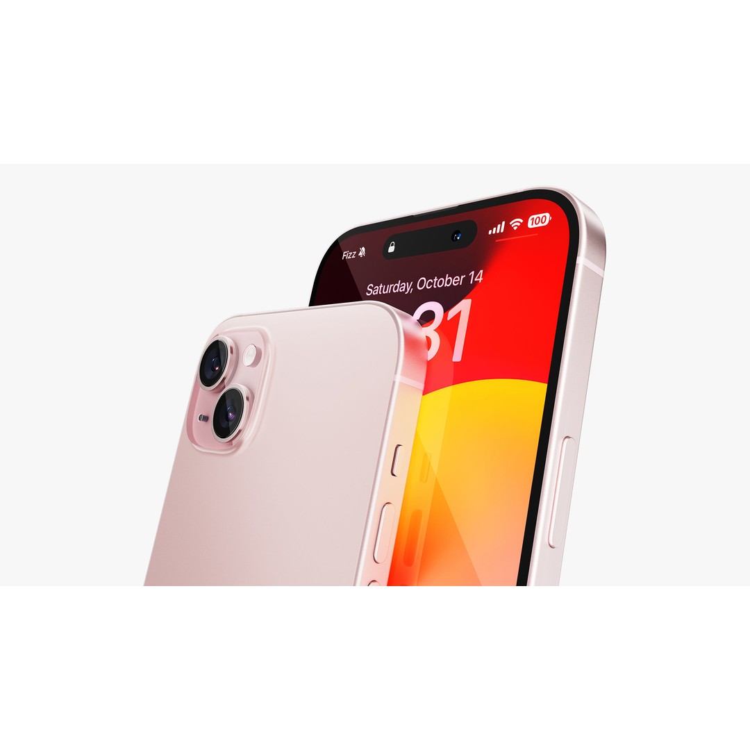 Apple iPhone 15 Pink 3D Model – High Poly PBR Asset, FBX, OBJ - View 21