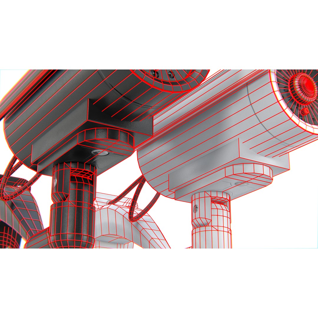 Security Camera 3D Model – Low Poly CCTV Surveillance Asset, Blender & FBX