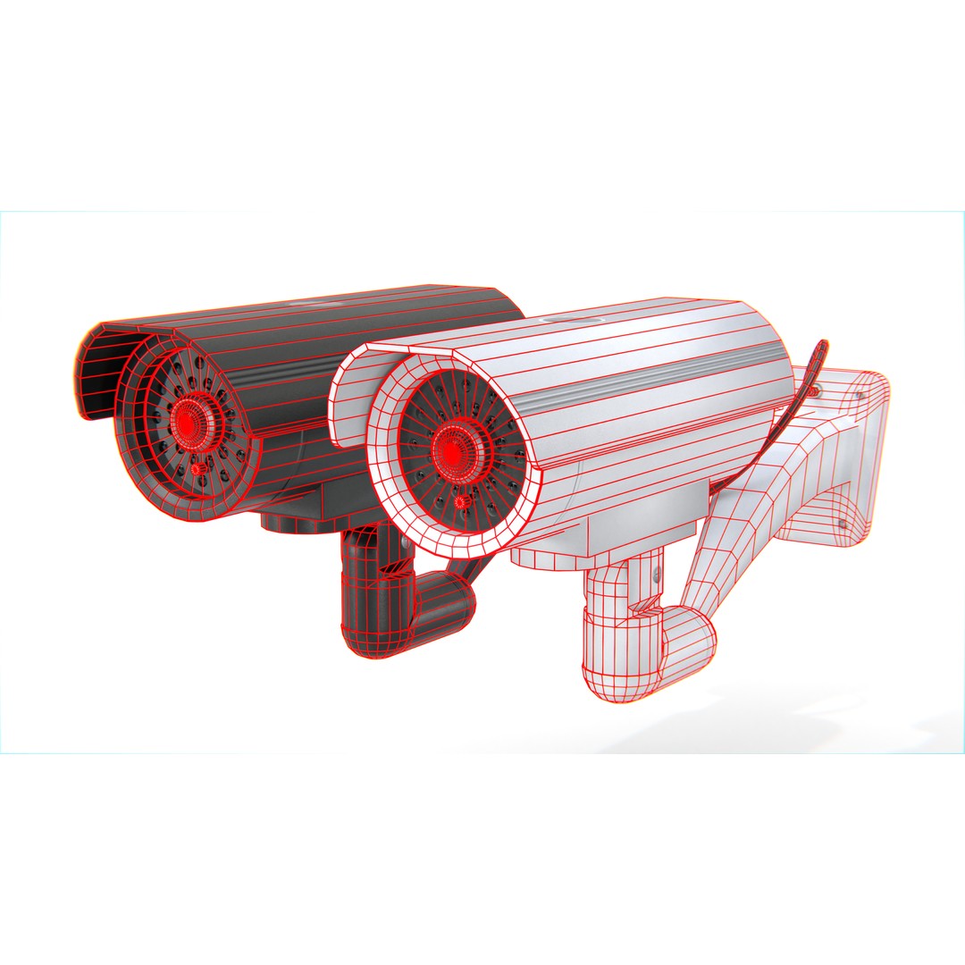 Security Camera 3D Model – Low Poly CCTV Surveillance Asset, Blender & FBX - View 11