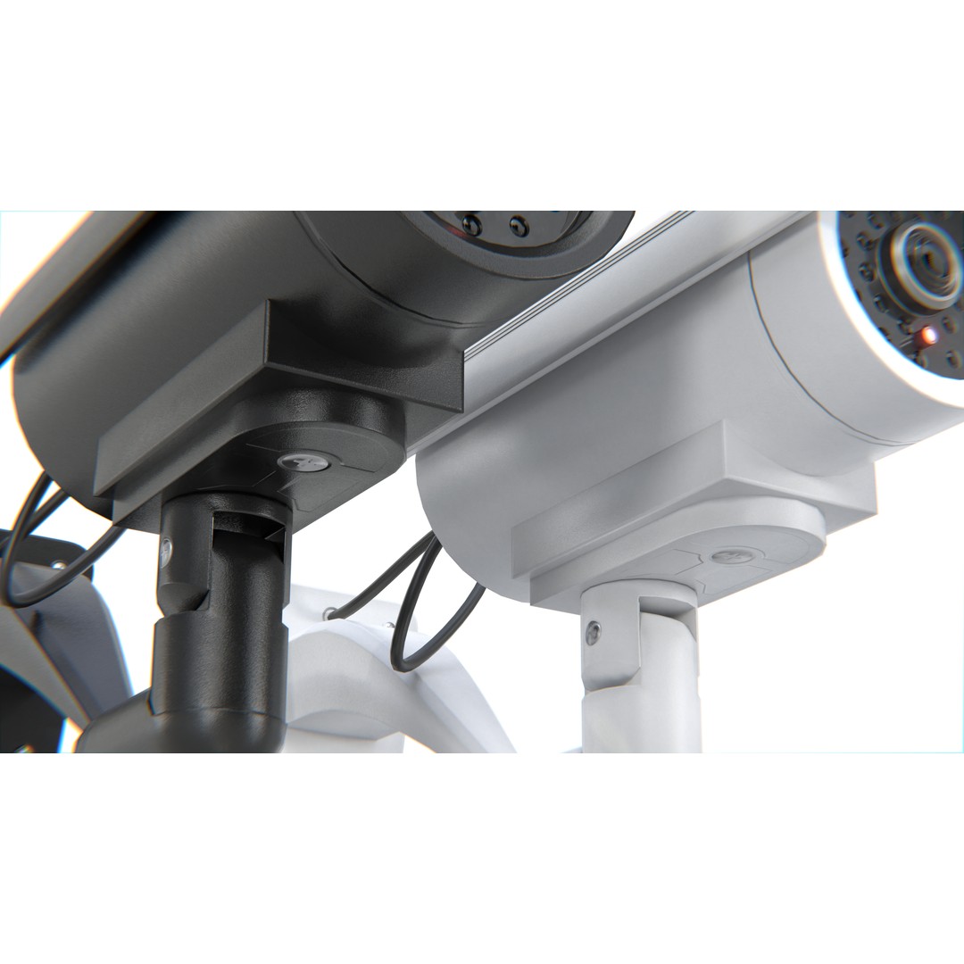 Security Camera 3D Model – Low Poly CCTV Surveillance Asset, Blender & FBX - View 9