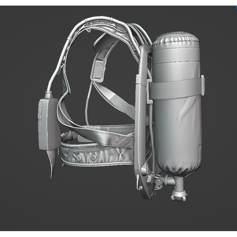 Drager PSS AirBoss - Game-Ready 3D Model - View 10