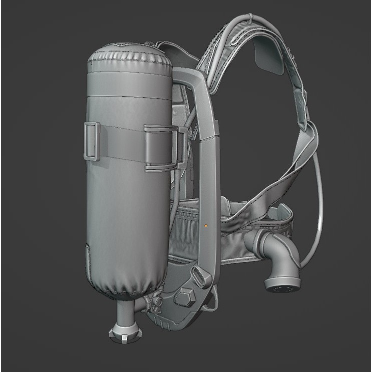 Drager PSS AirBoss - Game-Ready 3D Model - View 12