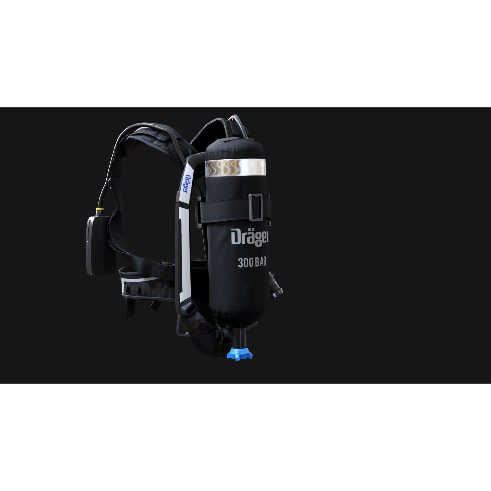 Drager PSS AirBoss - Game-Ready 3D Model - View 3