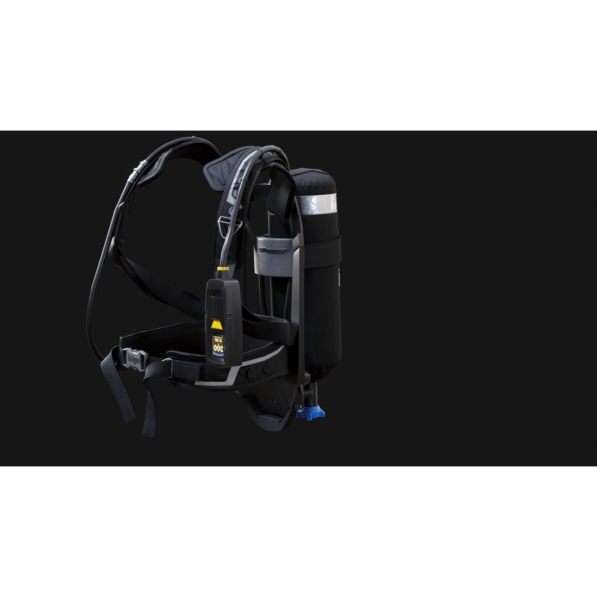 Drager PSS AirBoss - Game-Ready 3D Model - View 5