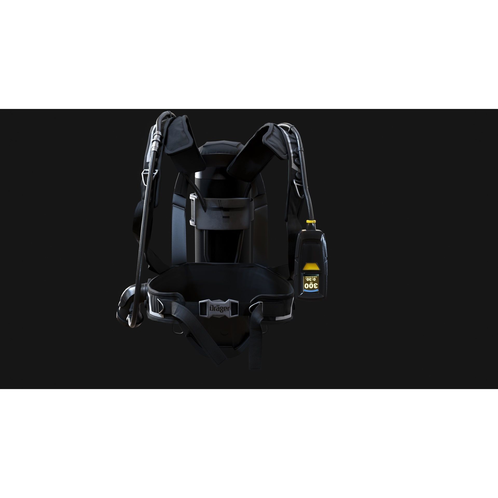 Drager PSS AirBoss - Game-Ready 3D Model - View 7