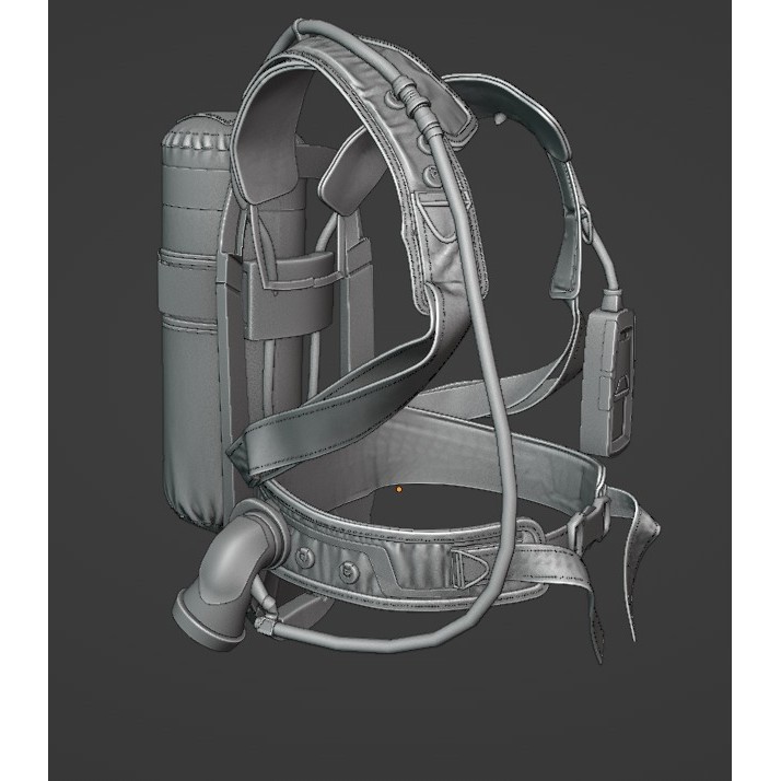 Drager PSS AirBoss - Game-Ready 3D Model - View 9