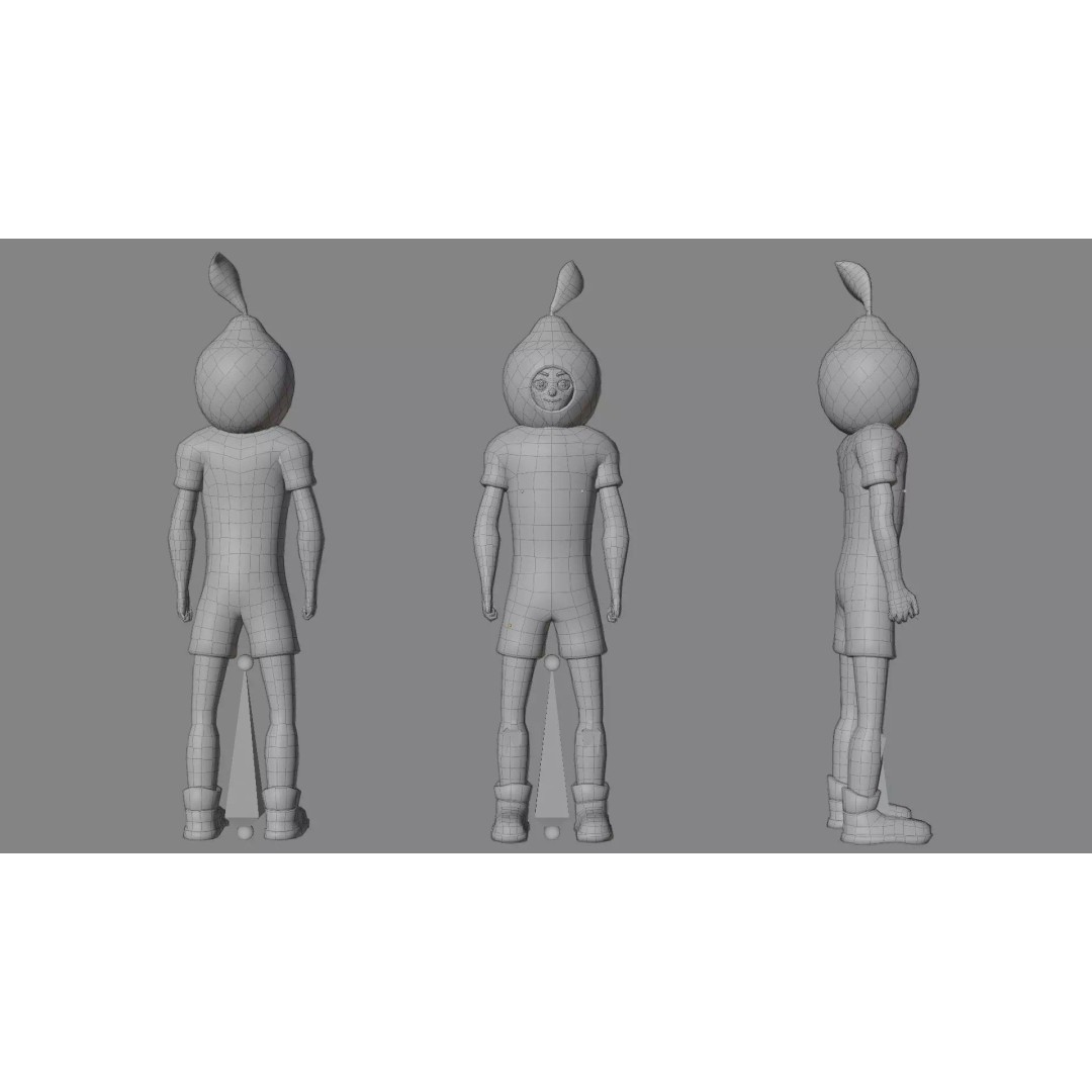 Casual Character Pack 5 3D Model – Low Poly Rigged NPCs, FBX, Game Ready - View 32