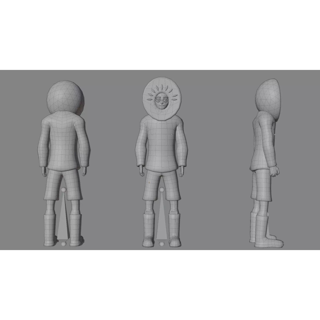 Casual Character Pack 5 3D Model – Low Poly Rigged NPCs, FBX, Game Ready - View 33