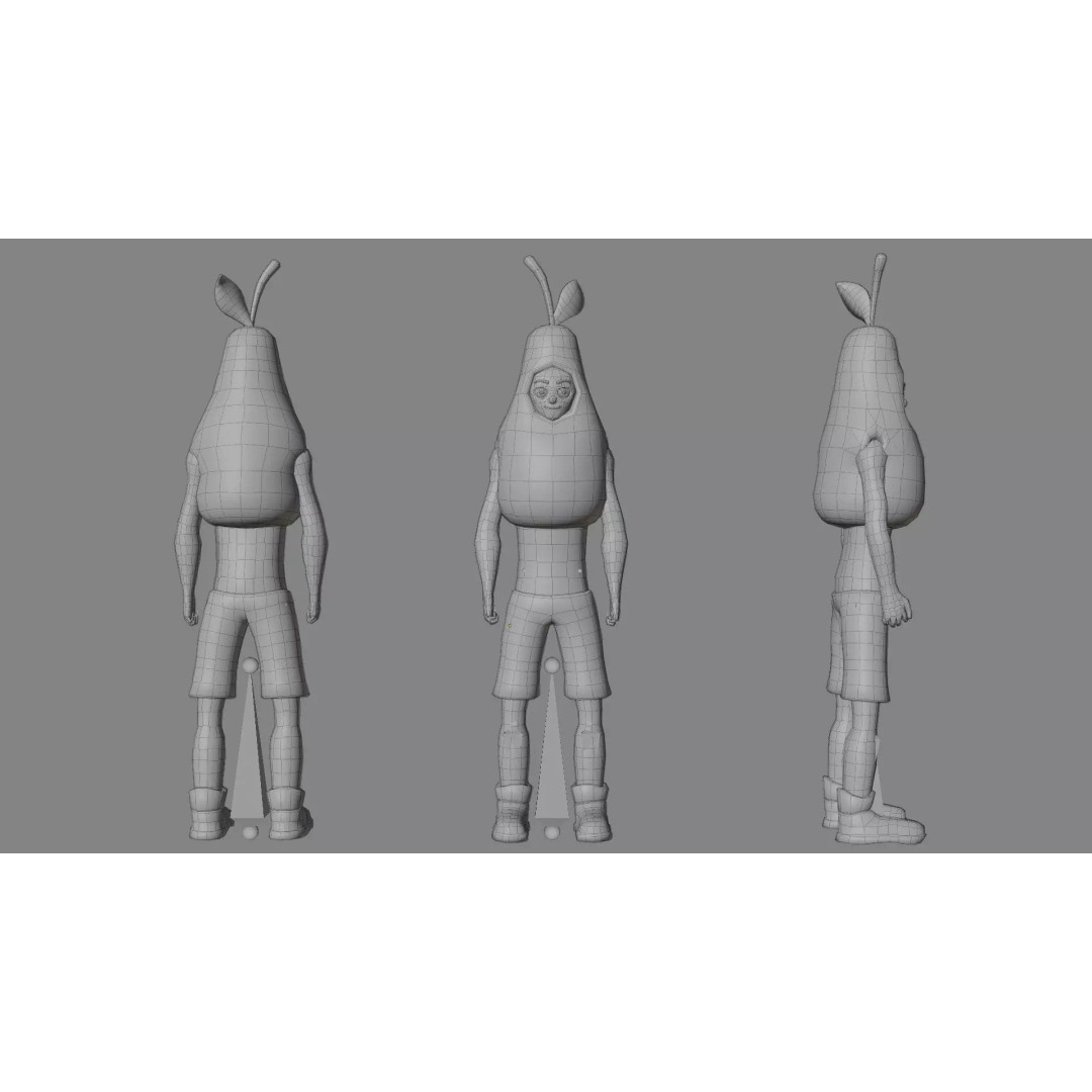 Casual Character Pack 5 3D Model – Low Poly Rigged NPCs, FBX, Game Ready - View 34