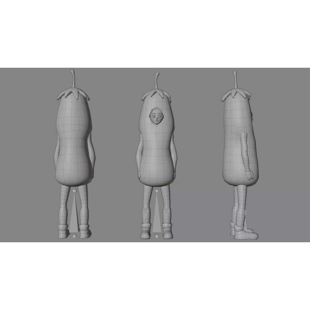 Casual Character Pack 5 3D Model – Low Poly Rigged NPCs, FBX, Game Ready - View 46