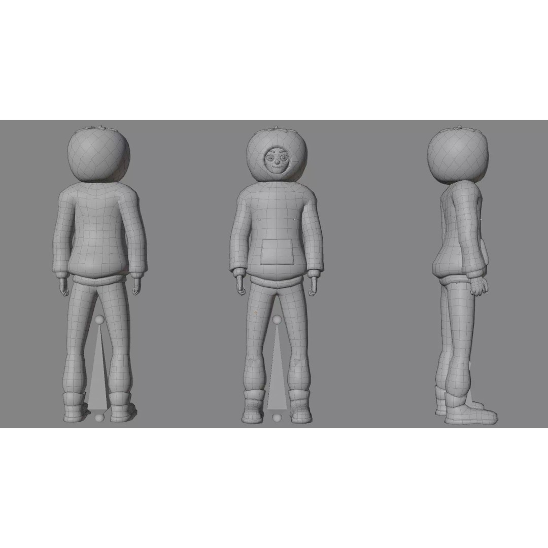 Casual Character Pack 5 3D Model – Low Poly Rigged NPCs, FBX, Game Ready - View 49