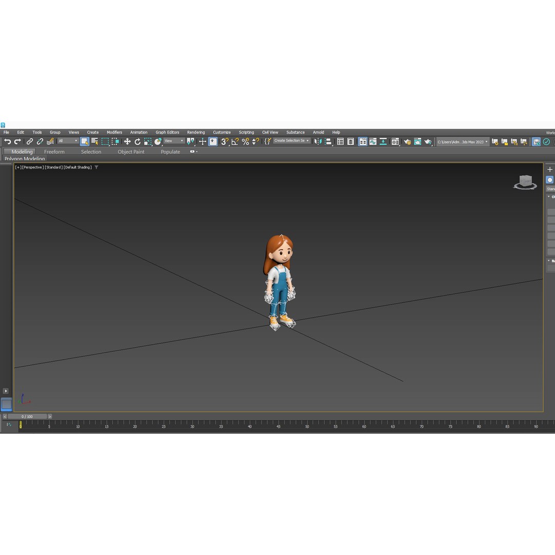 Casual Characters 01 3D Model – Low Poly Stylized Character Pack, FBX - View 14