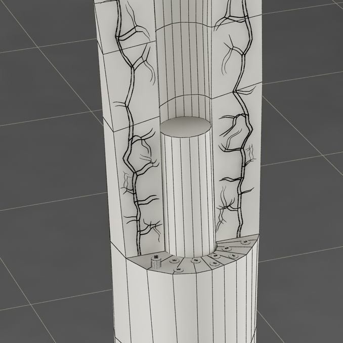 Femur Bone 3D Model – Detailed Cross-Section, PBR Textures, FBX - View 7