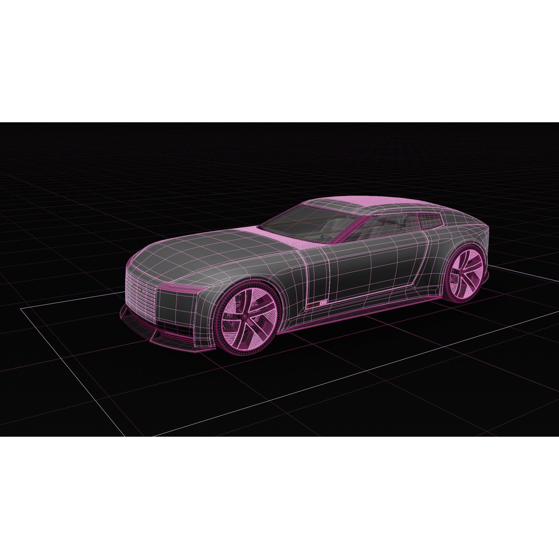 Jaguar Type 00 Concept - Medium-Detail 3D Model - View 15