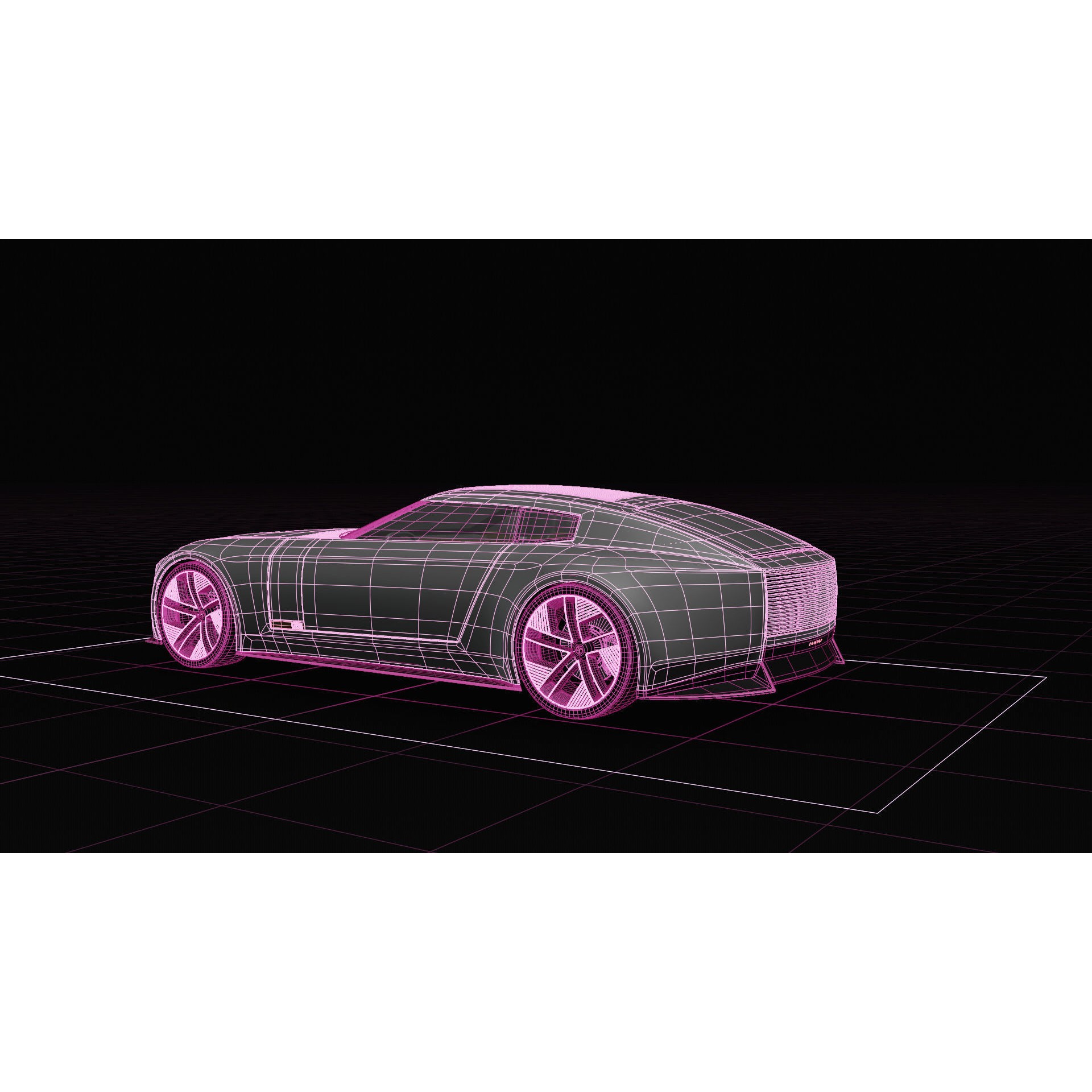 Jaguar Type 00 Concept - Medium-Detail 3D Model - View 16