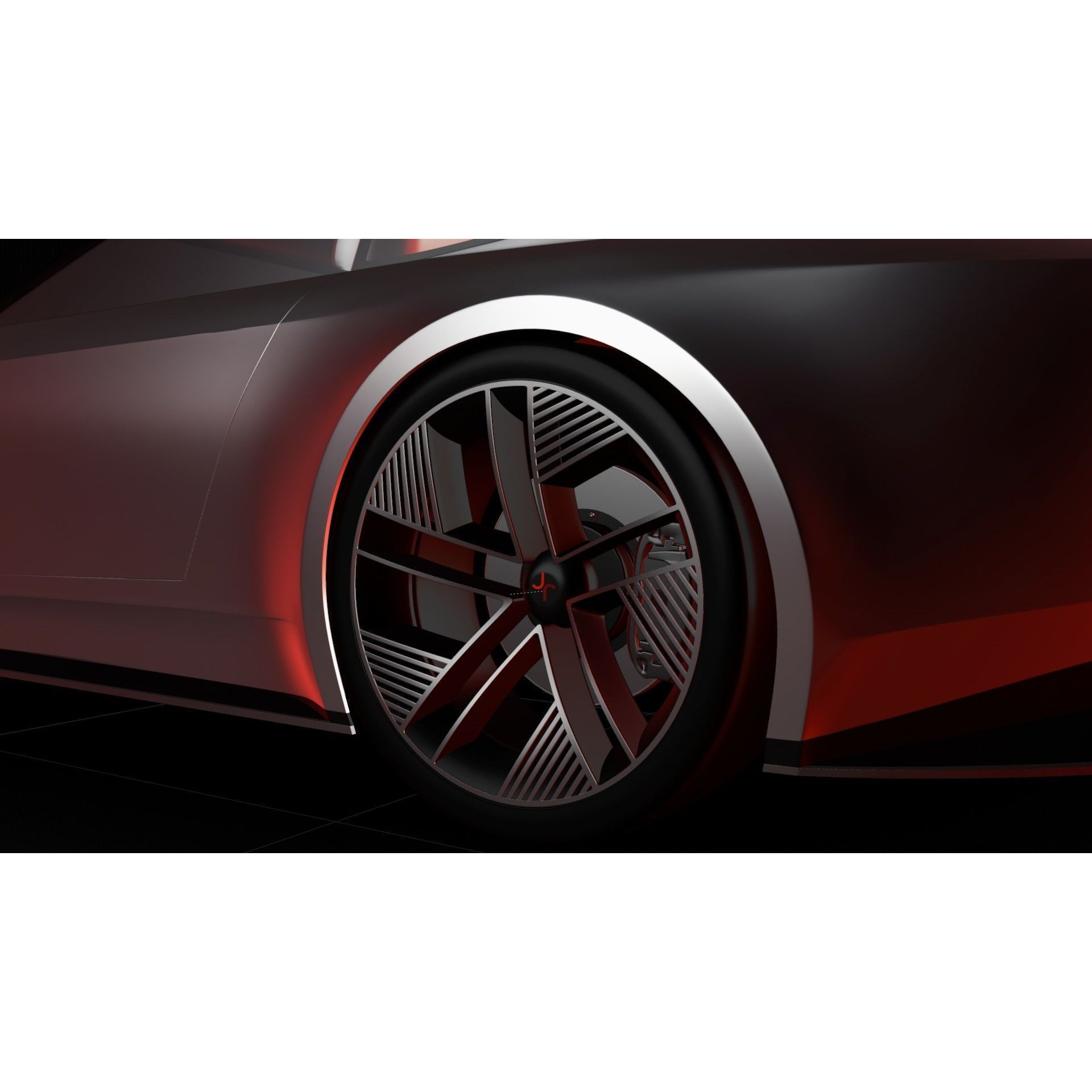 Jaguar Type 00 Concept - Medium-Detail 3D Model - View 19