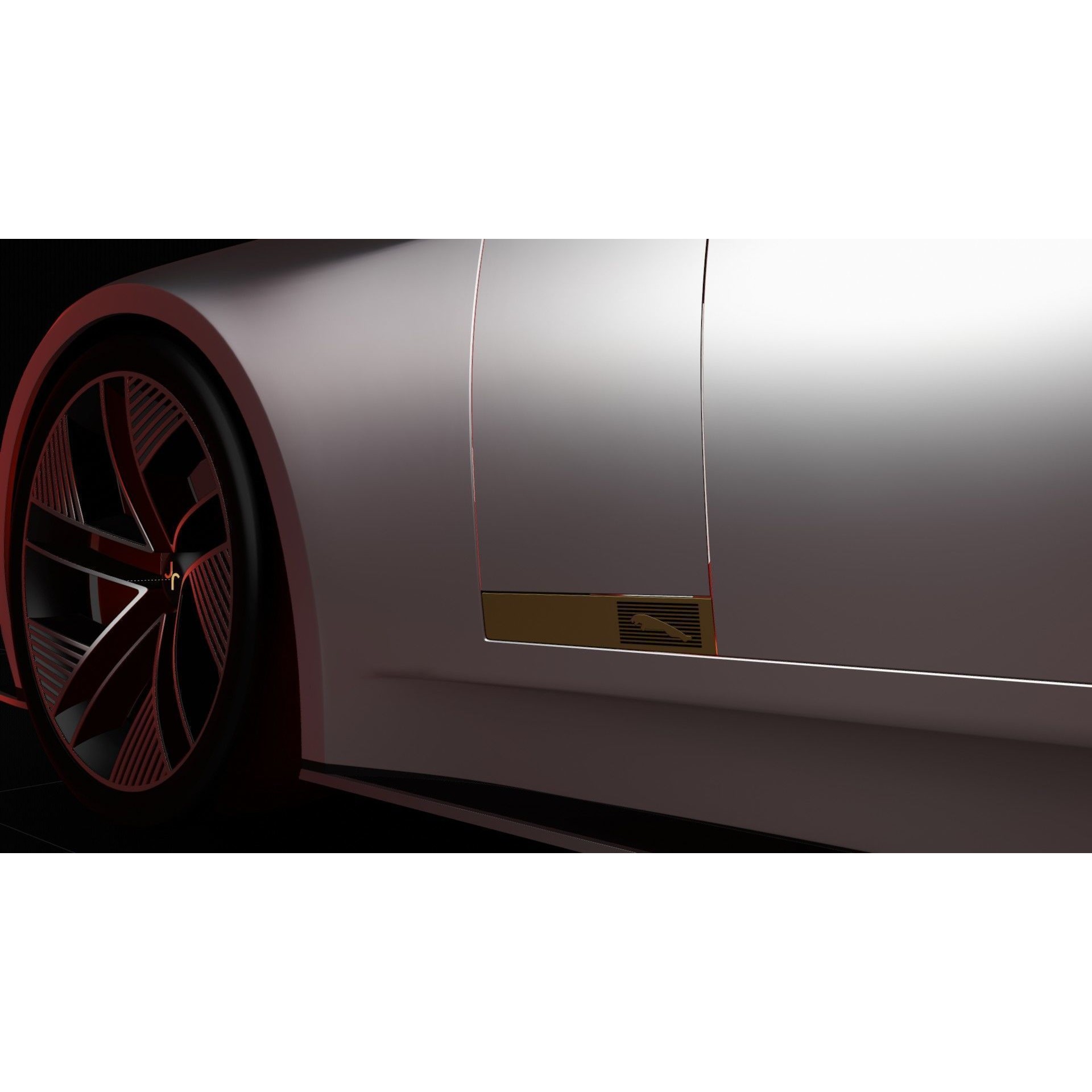 Jaguar Type 00 Concept - Medium-Detail 3D Model - View 20