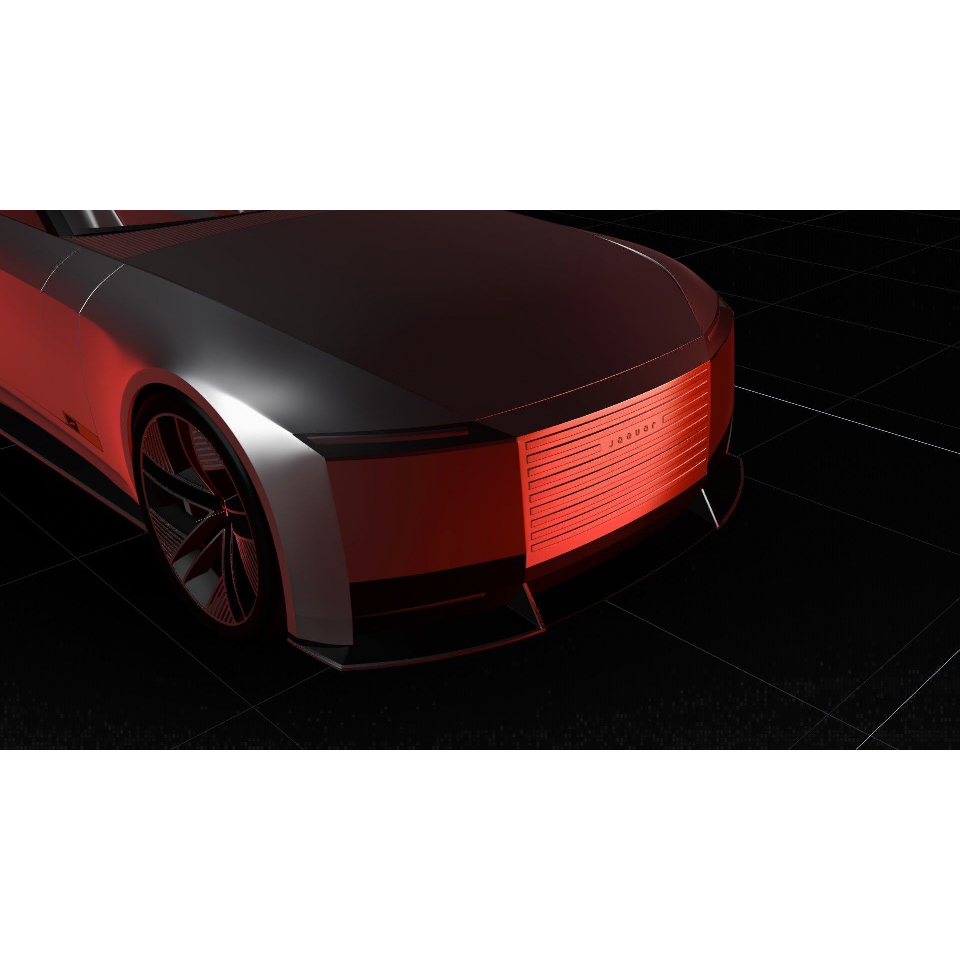 Jaguar Type 00 Concept - Medium-Detail 3D Model - View 22