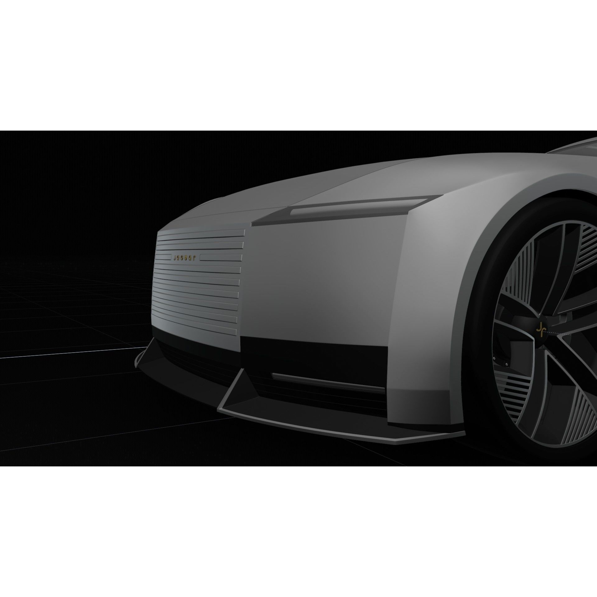 Jaguar Type 00 Concept - Medium-Detail 3D Model - View 28