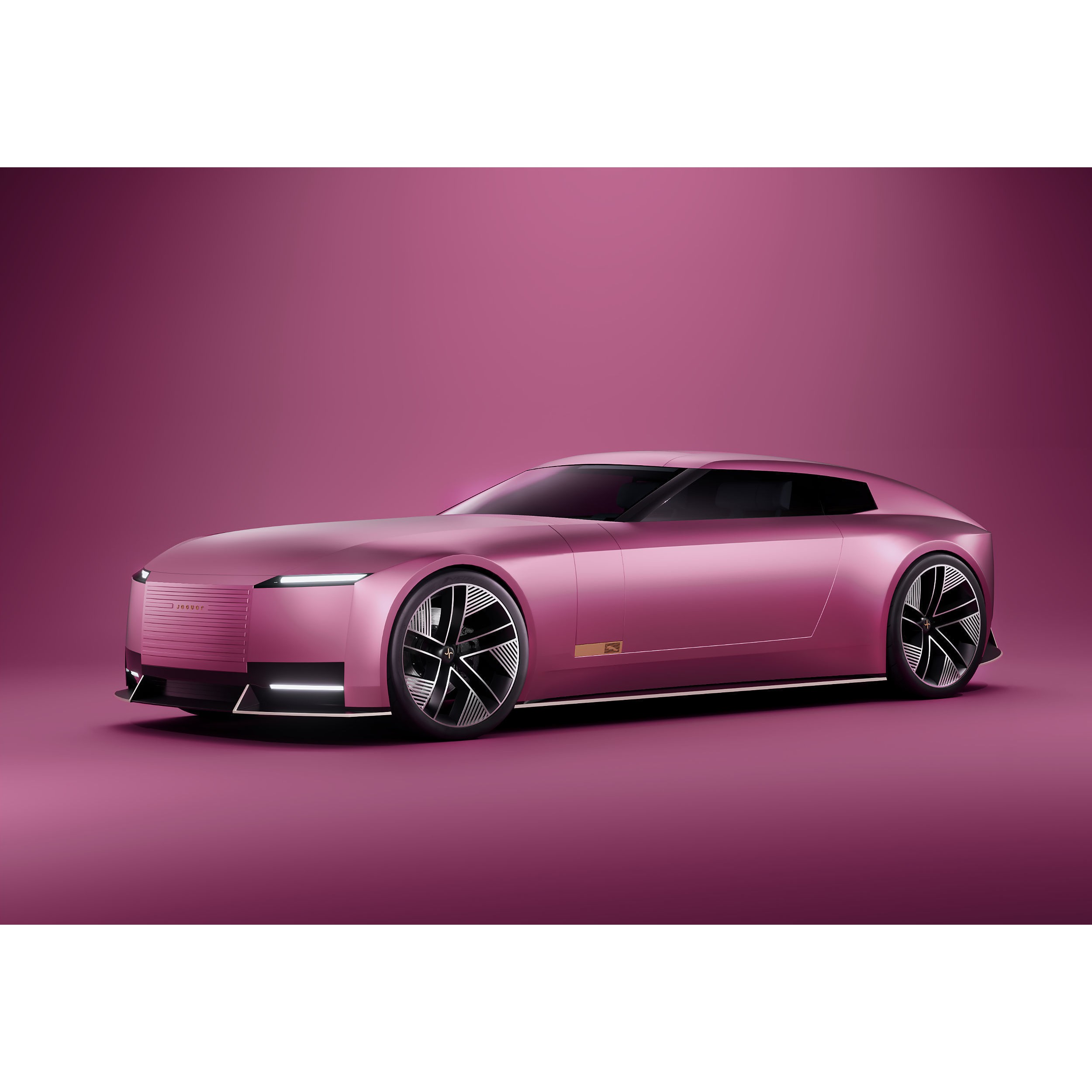 Jaguar Type 00 Concept - Medium-Detail 3D Model - View 3