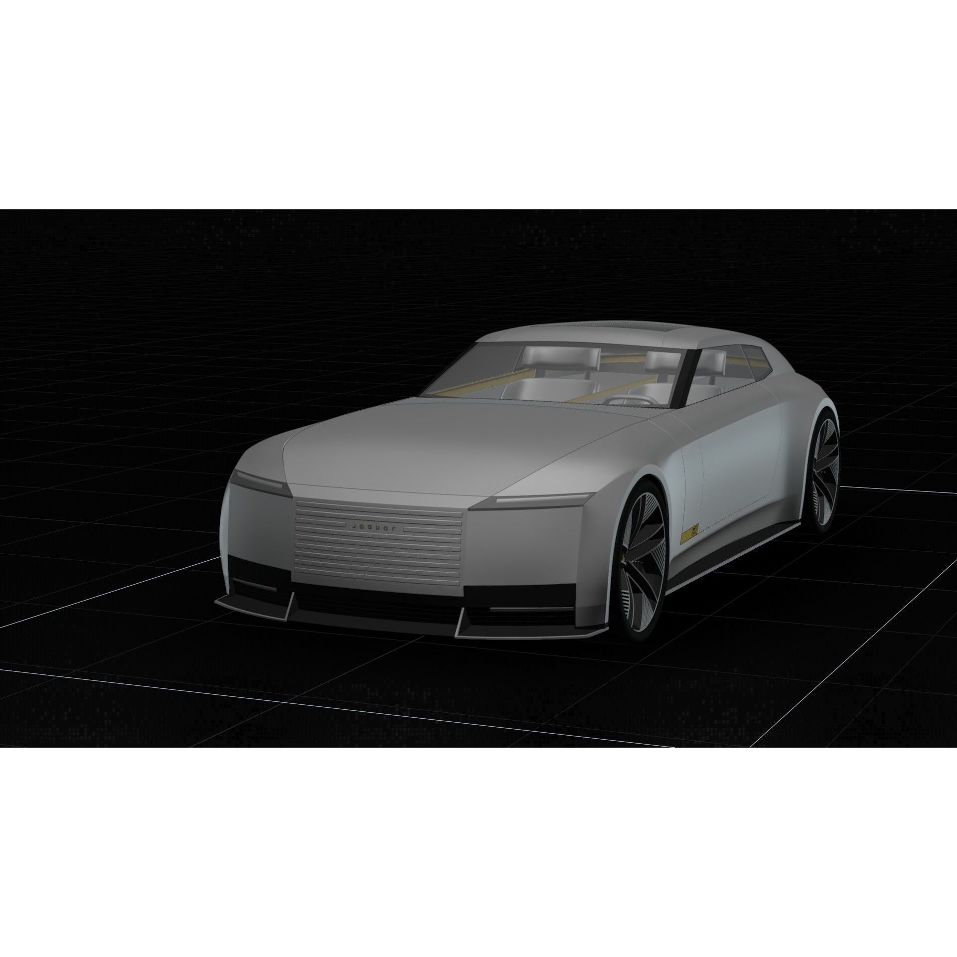 Jaguar Type 00 Concept - Medium-Detail 3D Model - View 33