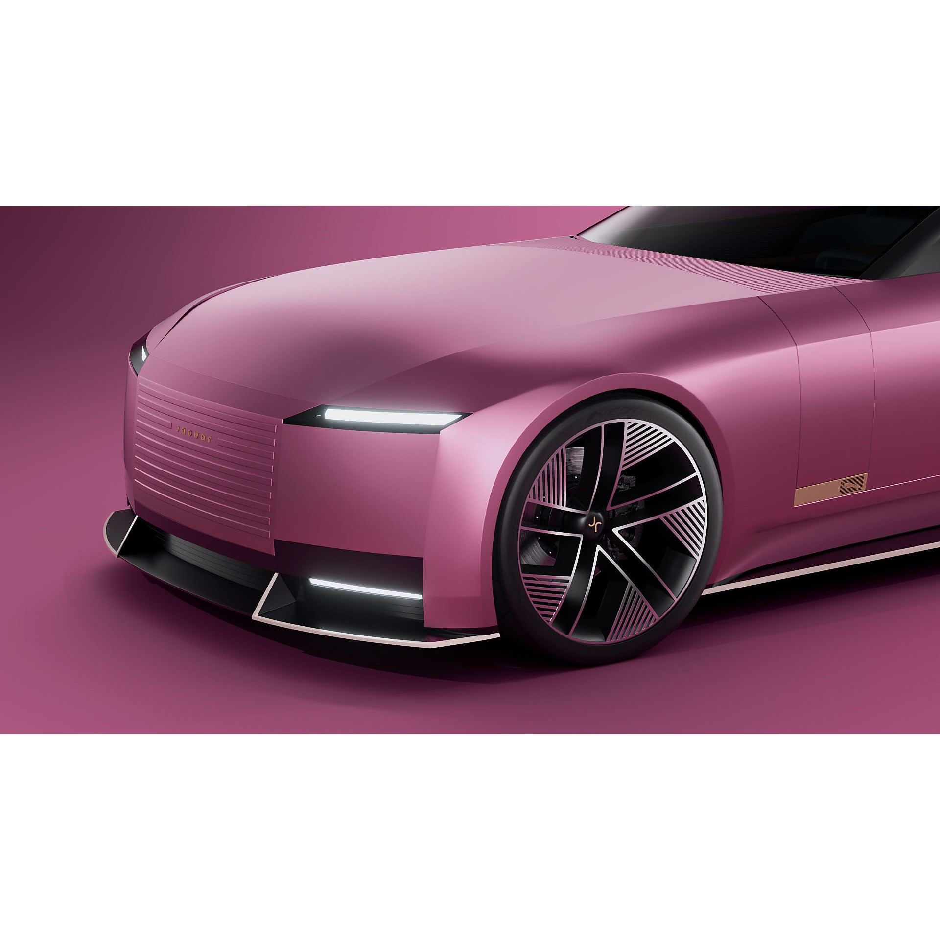 Jaguar Type 00 Concept - Medium-Detail 3D Model - View 4